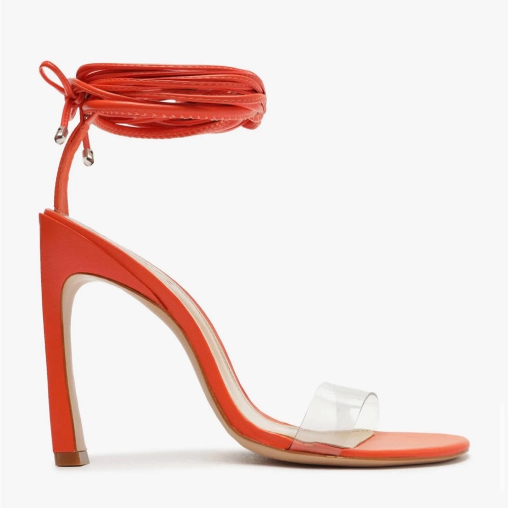 Shutz Jessie Orange Heels
